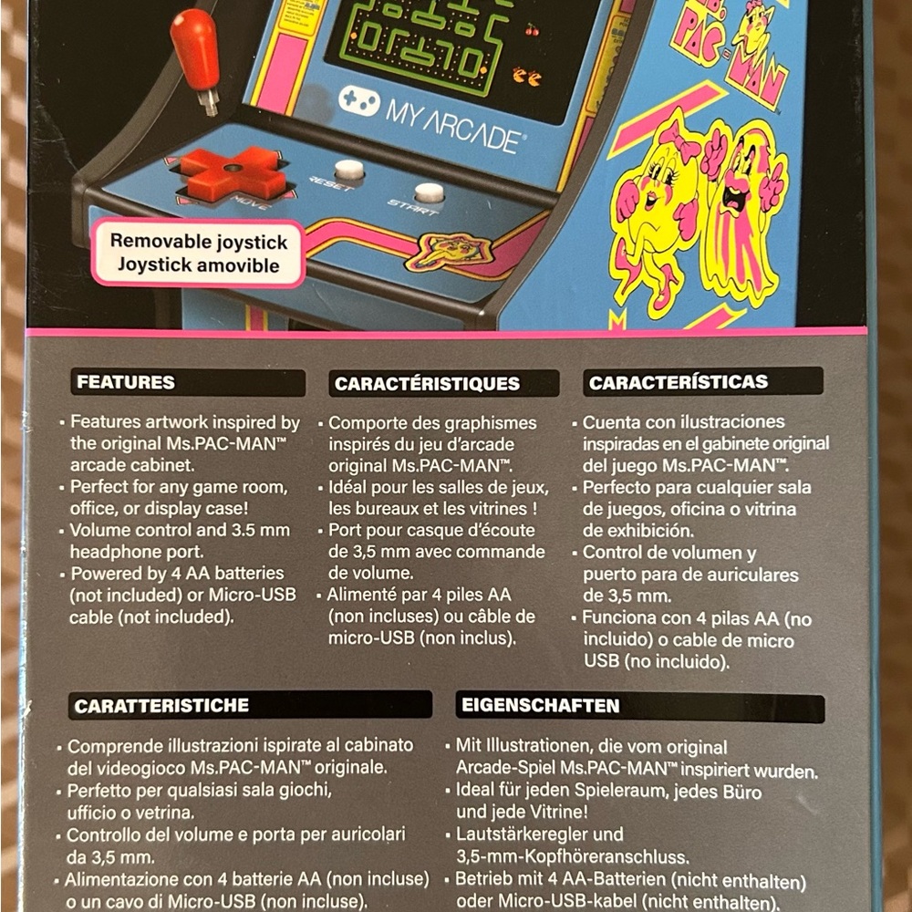 Arcade Ms. Pac-Man Mini Arcade - Blue - Picture 3 of 4